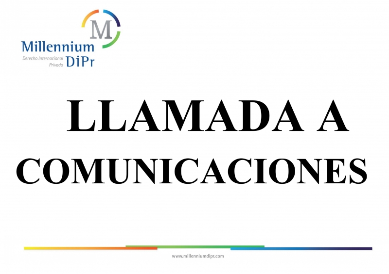 LLAMAMIENTO A COMUNICACIONES - I CONGRESO INTERNACIONAL  DE CALIDAD E INNOVACIÓN DOCENTE UNIVERSITARIA MILLENNIUM DIPr.